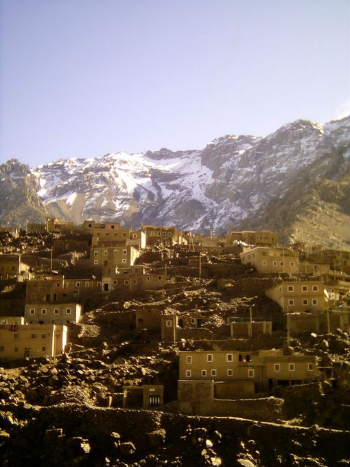 The village of Aroumd with the traditional Moroccan architecture