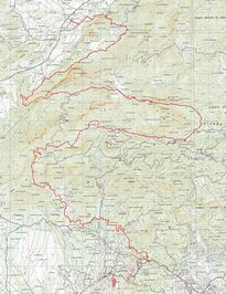 Mapa de la II Vuelta a Sierra Espuña