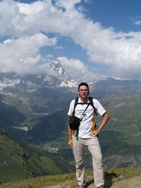 En el Mont Pancherot con el Cervino al fondo (Italia)