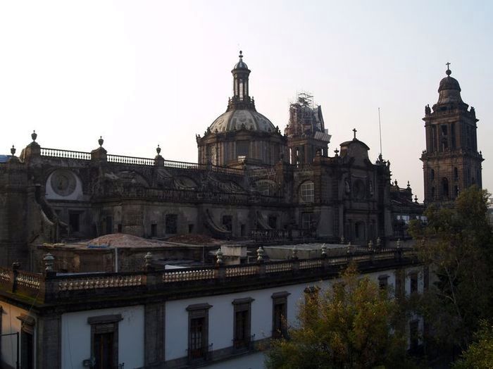 Outside of the Cathedral of Mexico City