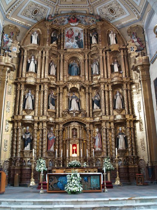 Inside of the Temple of Santo Domingo in Puebla