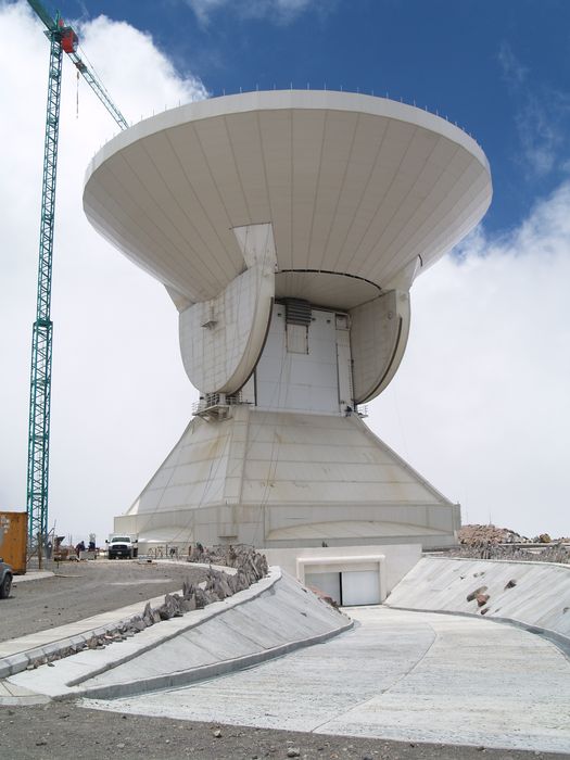 Radio telescope of the observatory in Sierra Negra