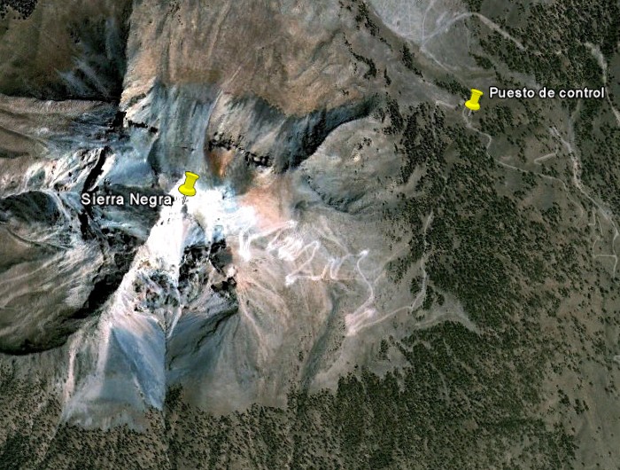 Satellite picture of Sierra Negra