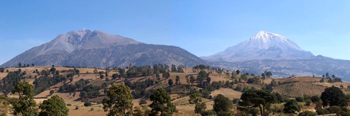 Sierra Negra y el Pico de Orizaba