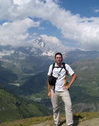 En el Mont Pancherot con el Cervino al fondo (Italia)